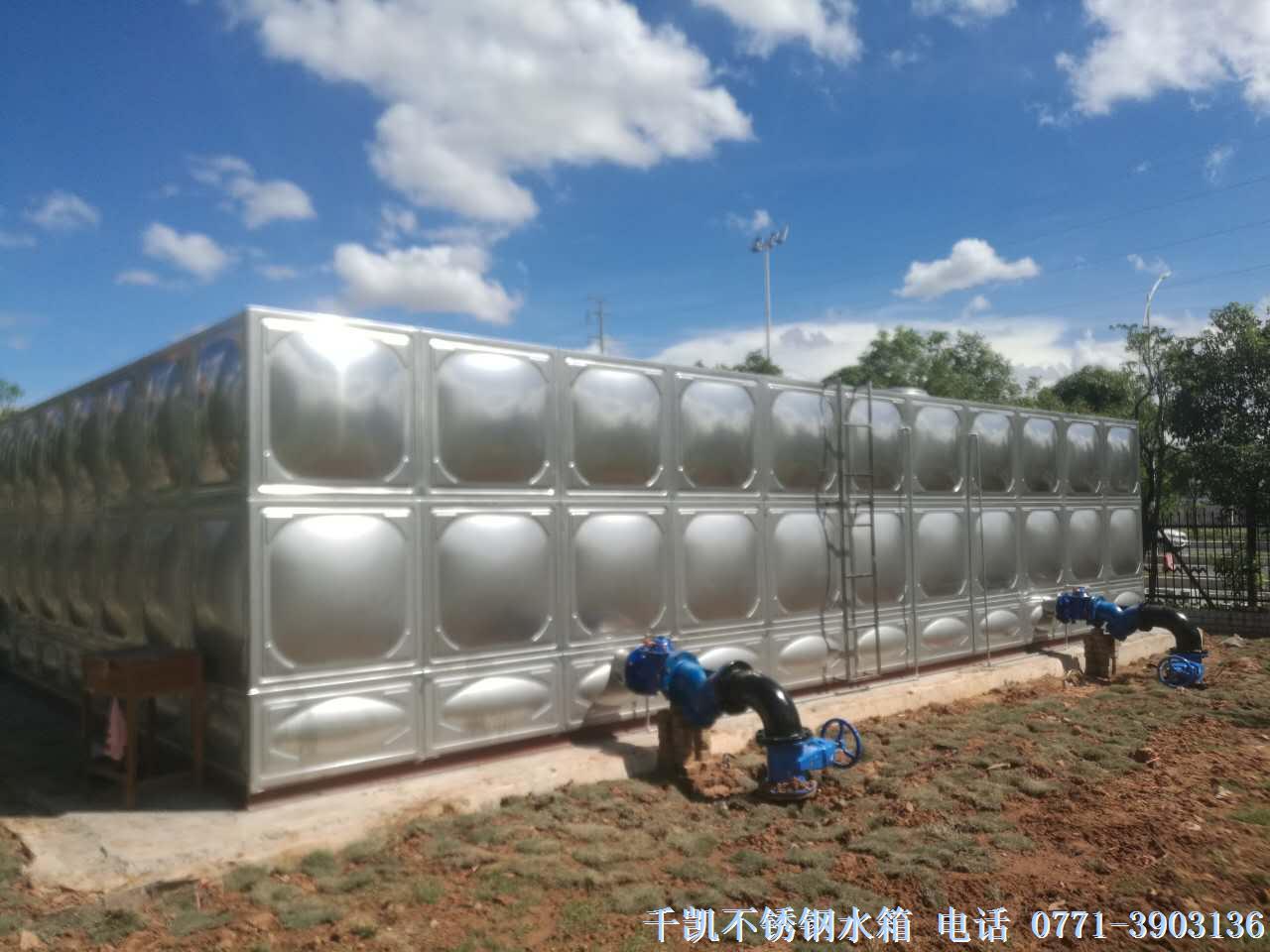 千凱廣西民族大學(xué)396立方不銹鋼水箱