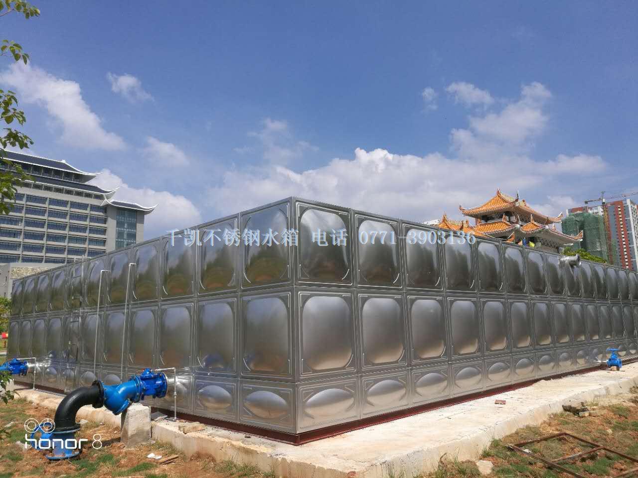 千凱廣西民族大學西校區(qū)396立方不銹鋼水箱